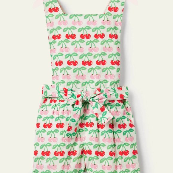 NWT Mini Boden Tie-waist Scallop Romper - Picture 2 of 7